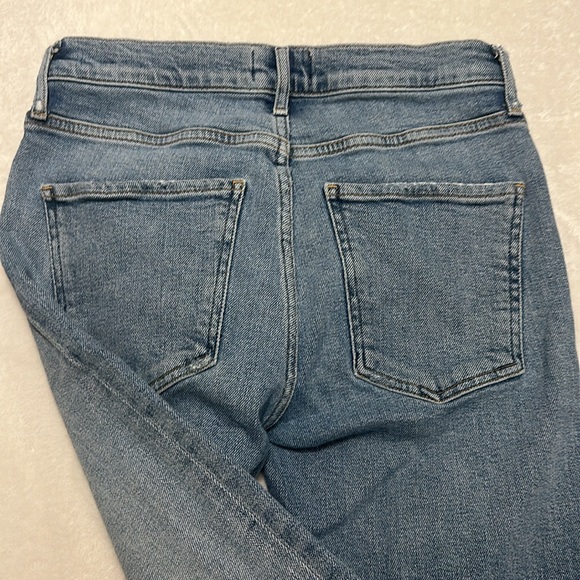 Women’s AGOLDE Sophie Jeans Mid Rise Light Wash Knee Rip‎ Skinny Fit Size 26 - Picture 4 of 10